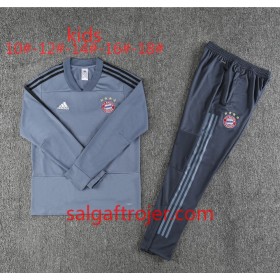 FC Bayern München Børn Sweatshirt Dragt Grå 2018-2019